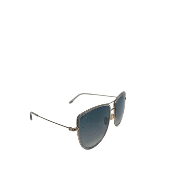 TOM FORD Blue Tinted TF759 Metal Frame Tina Sunglasses - Picture 5 of 8